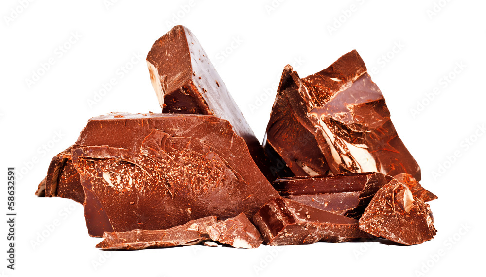 Heap of delicious black chocolate Heap of delicious black chocolate