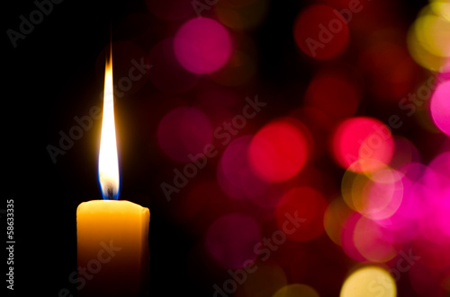 Fototapeta Burning candle