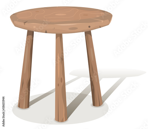 Wood Stool