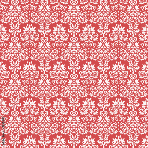 Red vintage seamless pattern for gift wrapping