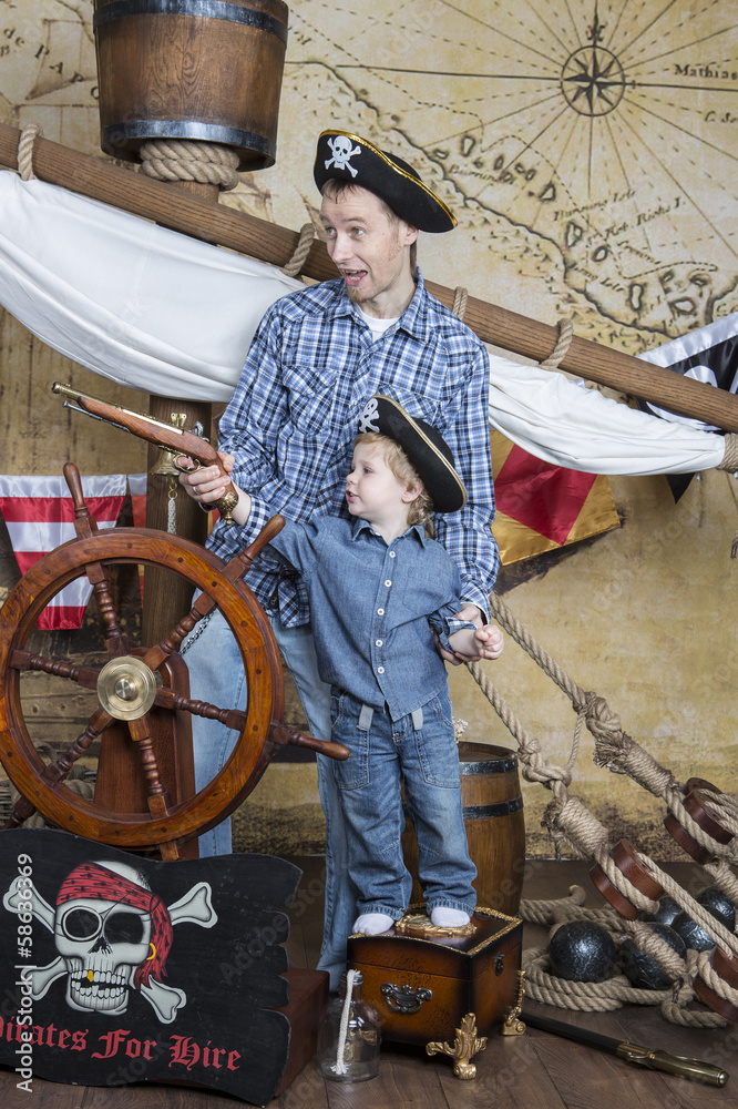 Father and son pirates Father and son pirates