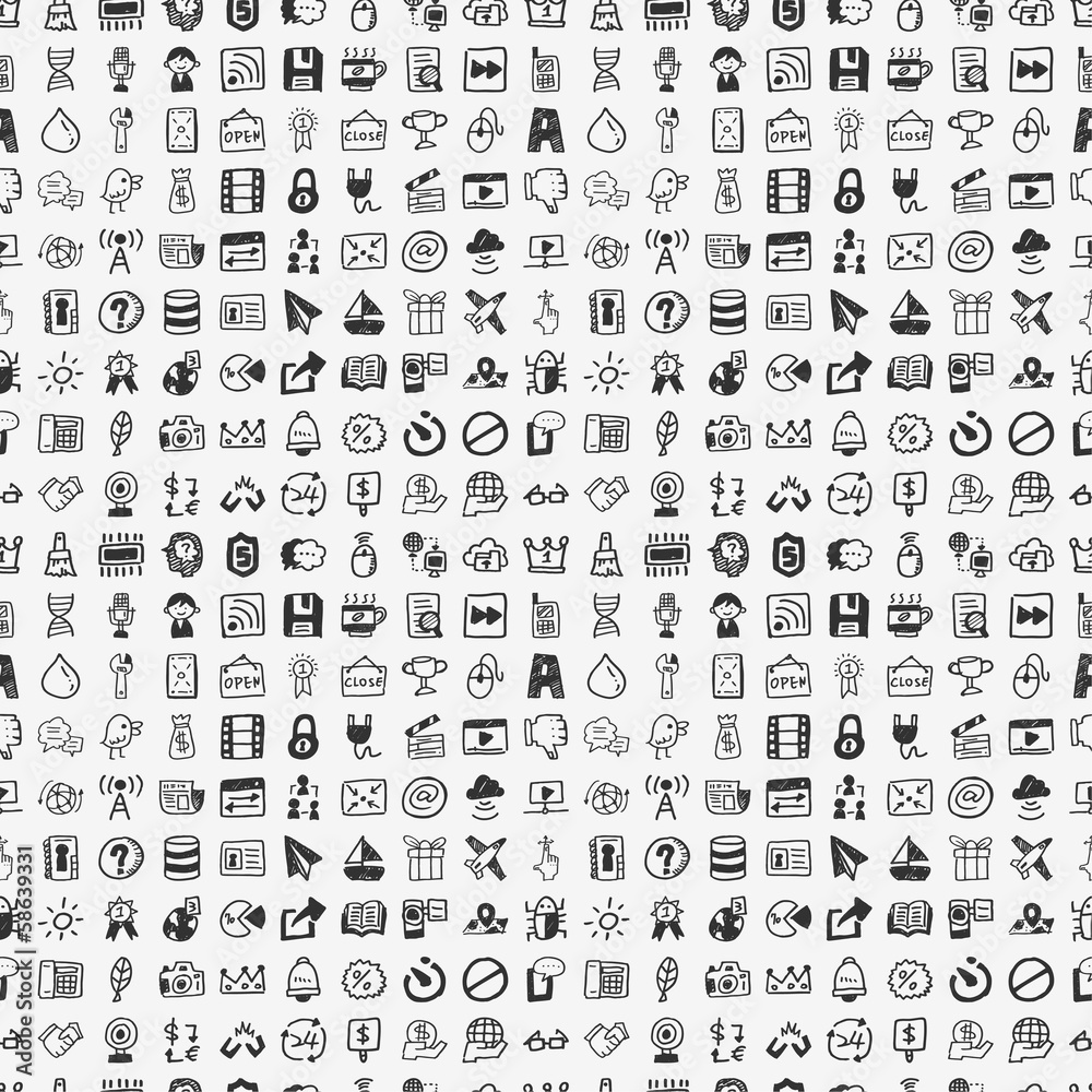 seamless doodle network pattern seamless doodle network pattern