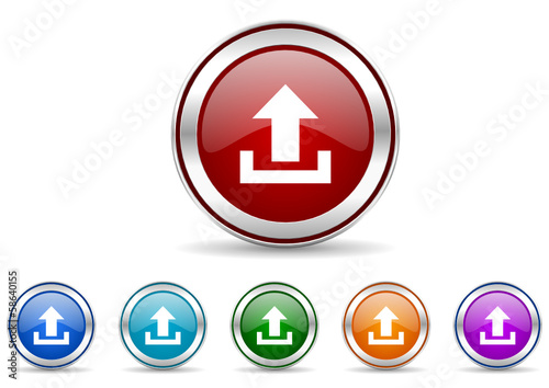 Free Download upload icon vector set - GFXLoad