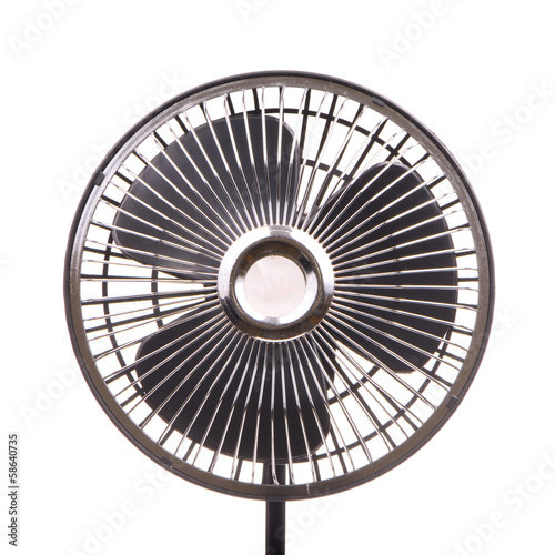 Electric fan isolated on white background