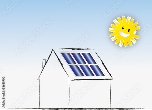 Solar Solarmodul Modul Dach Sonne
