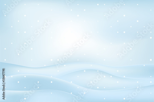 calm winter outdoors with snowy hills vector at snowfall
