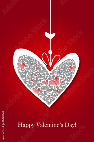 Valentine day greeting card