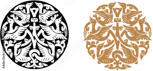 BIrds round ornament