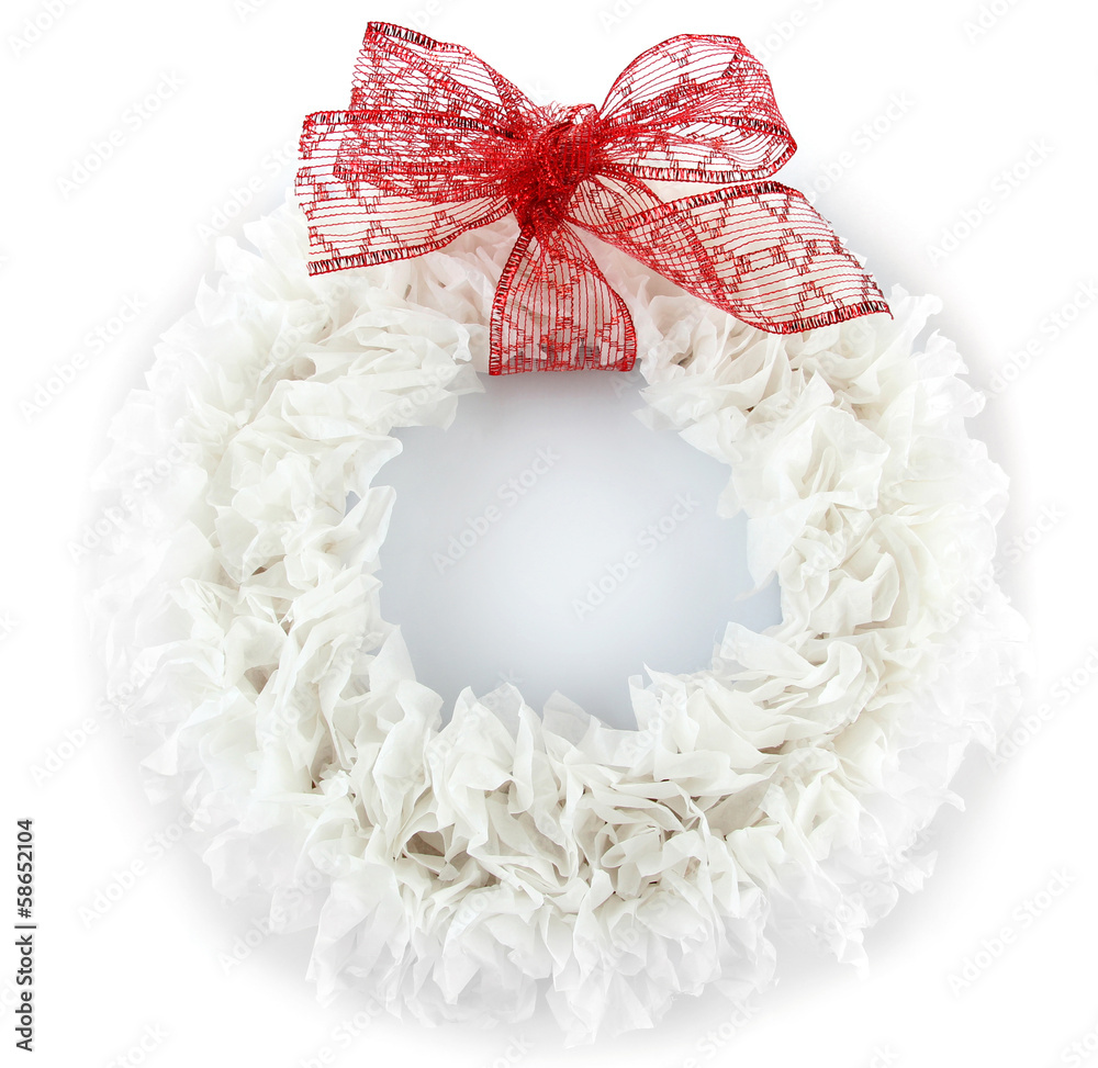 Decorative wreath  isolated on white