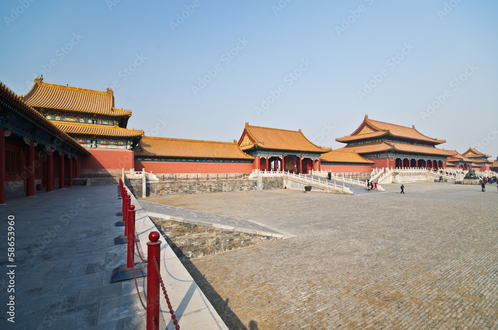Naklejka premium The Forbidden City was the Chinese imperial palace from the Ming