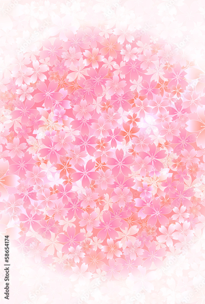 桜　さくら　年賀状　背景