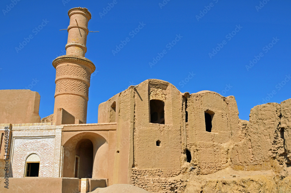 Kharanaq citadel in Ardakan,Iran