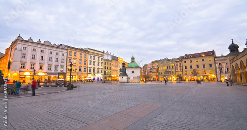 The Main Market Square in Cracow is the most important square of