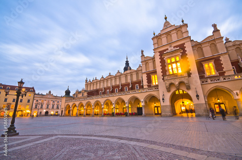 The Main Market Square in Cracow is the most important square of photo