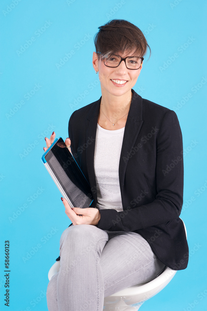 Business woman with digital tablet Business woman with digital tablet