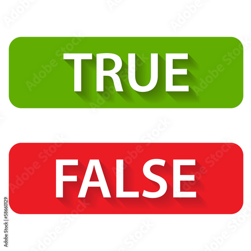 True and false icons