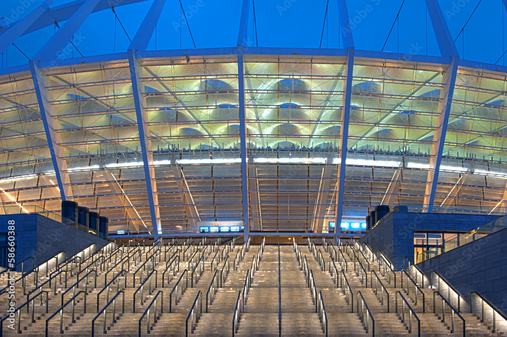Obraz premium schody na stadion piłkarski