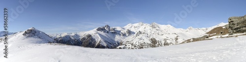 XL panorama of italian Alps in winter © fabio lamanna