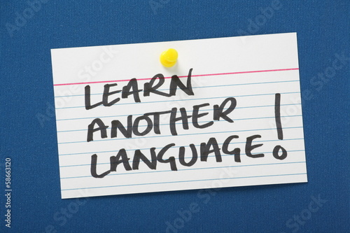 Reminder note to Learn Another Language
