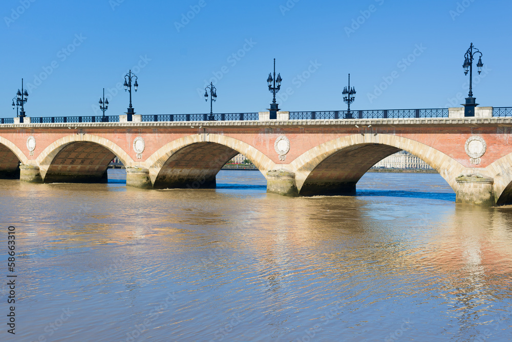 Stone Bridge in Bordeaux