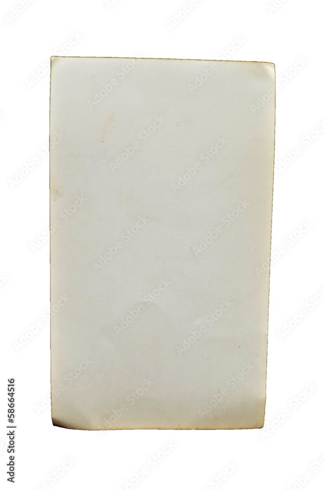 Naklejka premium Old paper isolated on a white background.