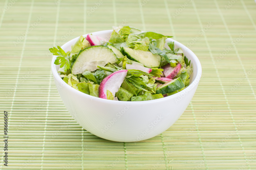 Chopped salad with goat cheese Chopped salad with goat cheese