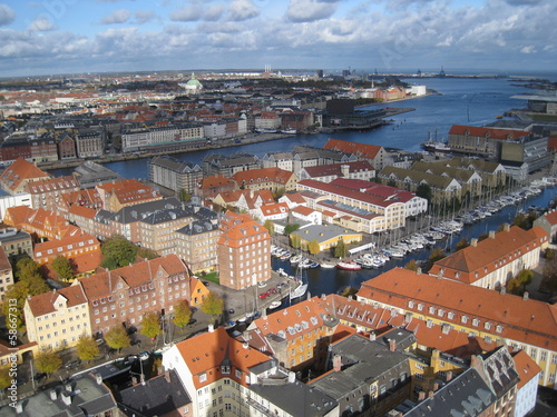 Kopenhagen Aussicht vom Turm der Vor-Frelsers-Kirche