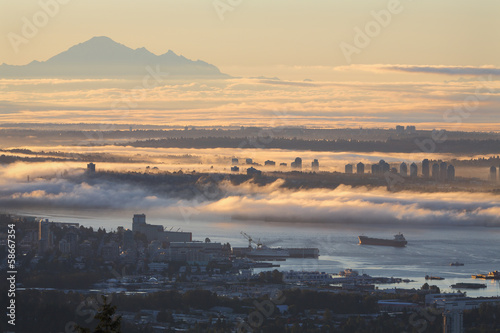 Vancouver Sunrise Fog