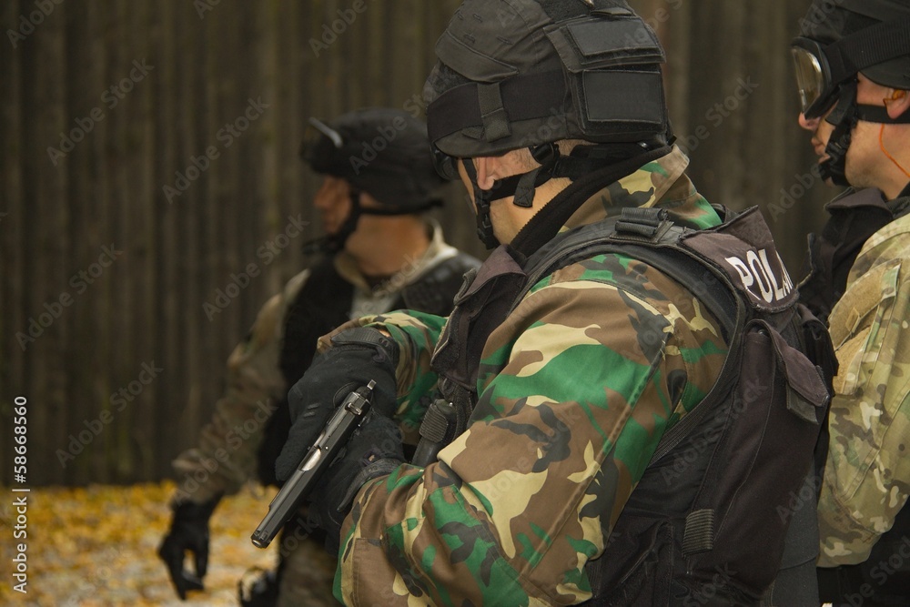 Masked men with guns Masked men with guns
