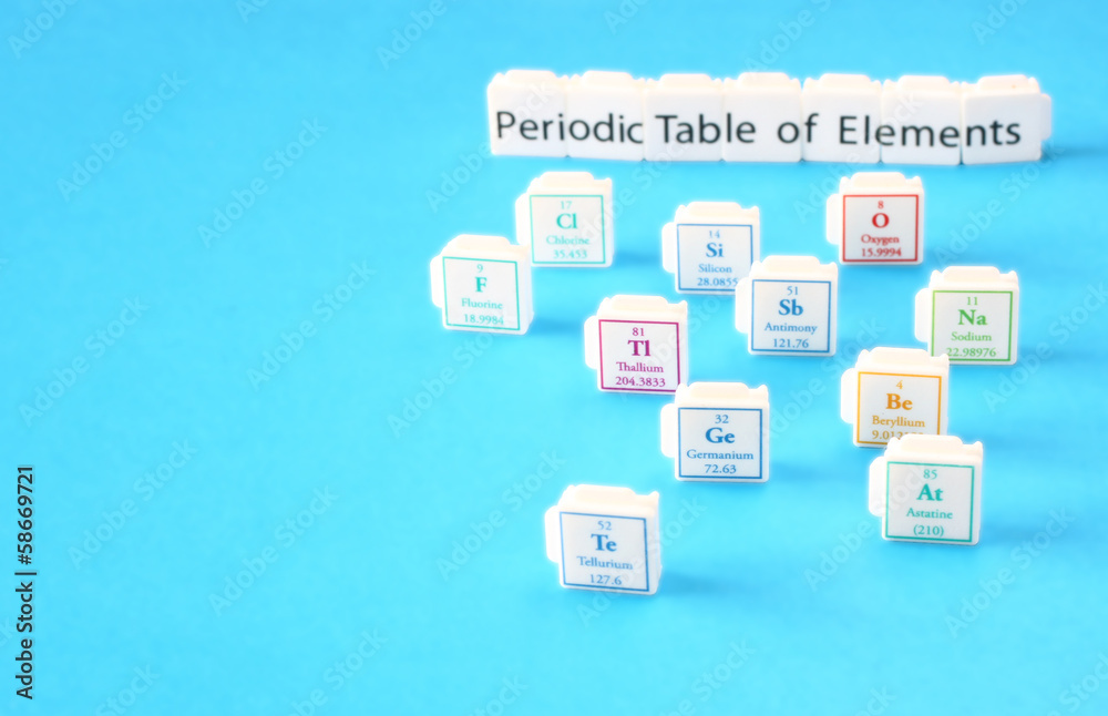 Periodic table of elements science education concept Periodic table of elements science education concept