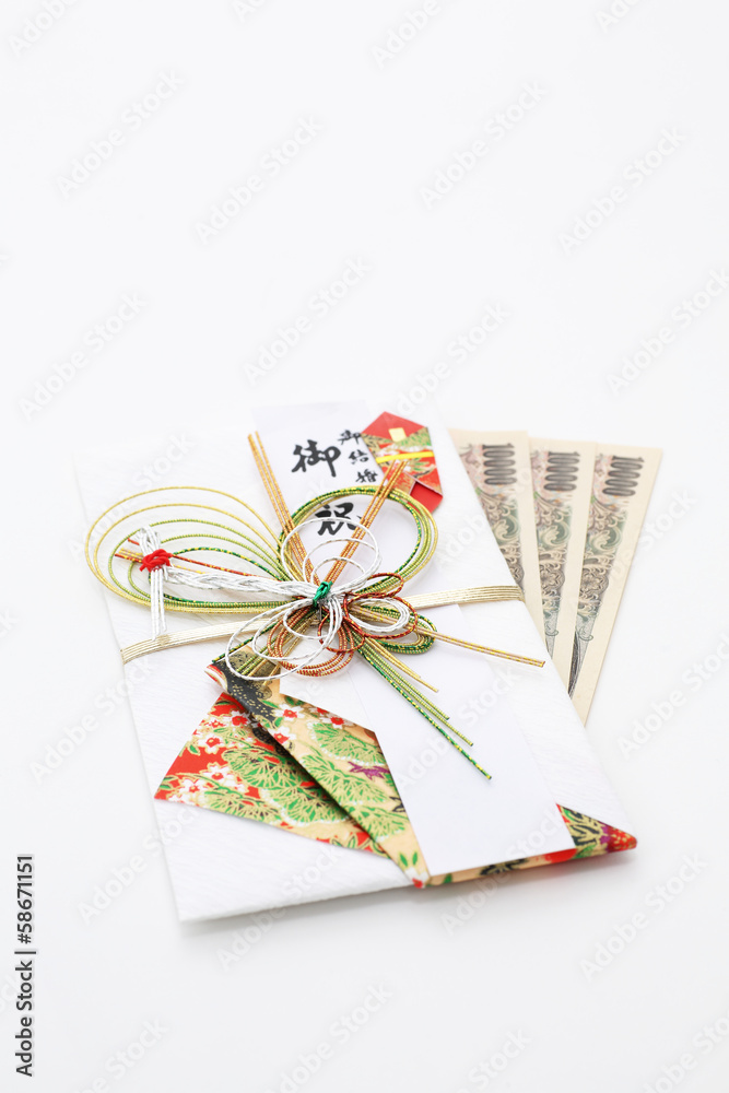 三万円とご祝儀袋 Stock Photo | Adobe Stock