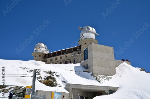 Gornegrat Observatory on the top of Swiss Alps