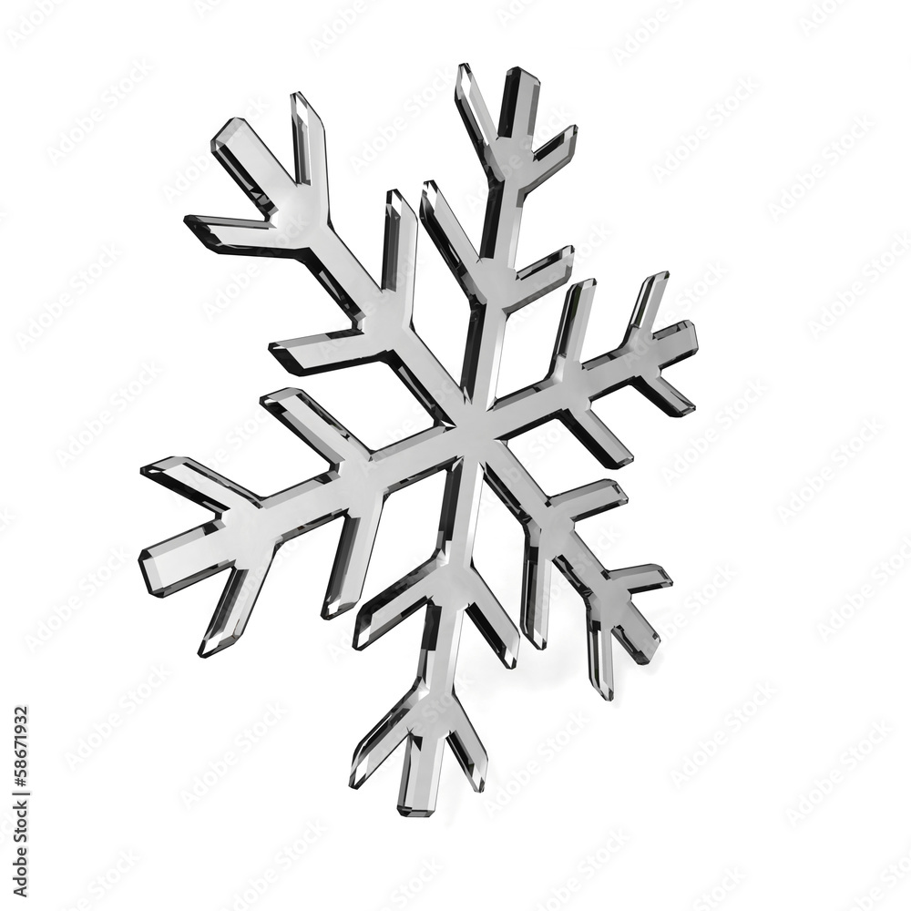 Glass snowflake Glass snowflake