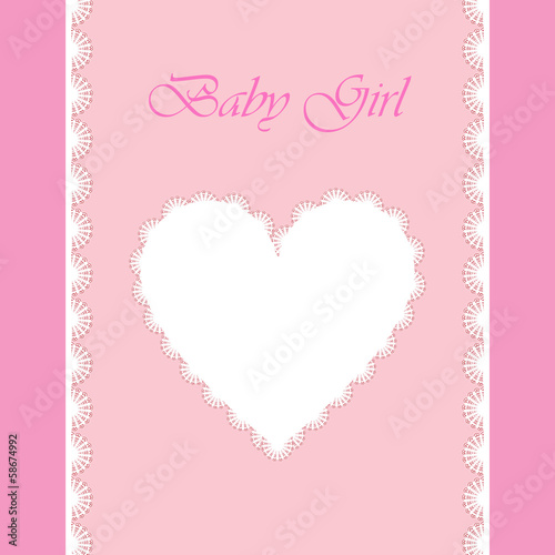 elegant baby card