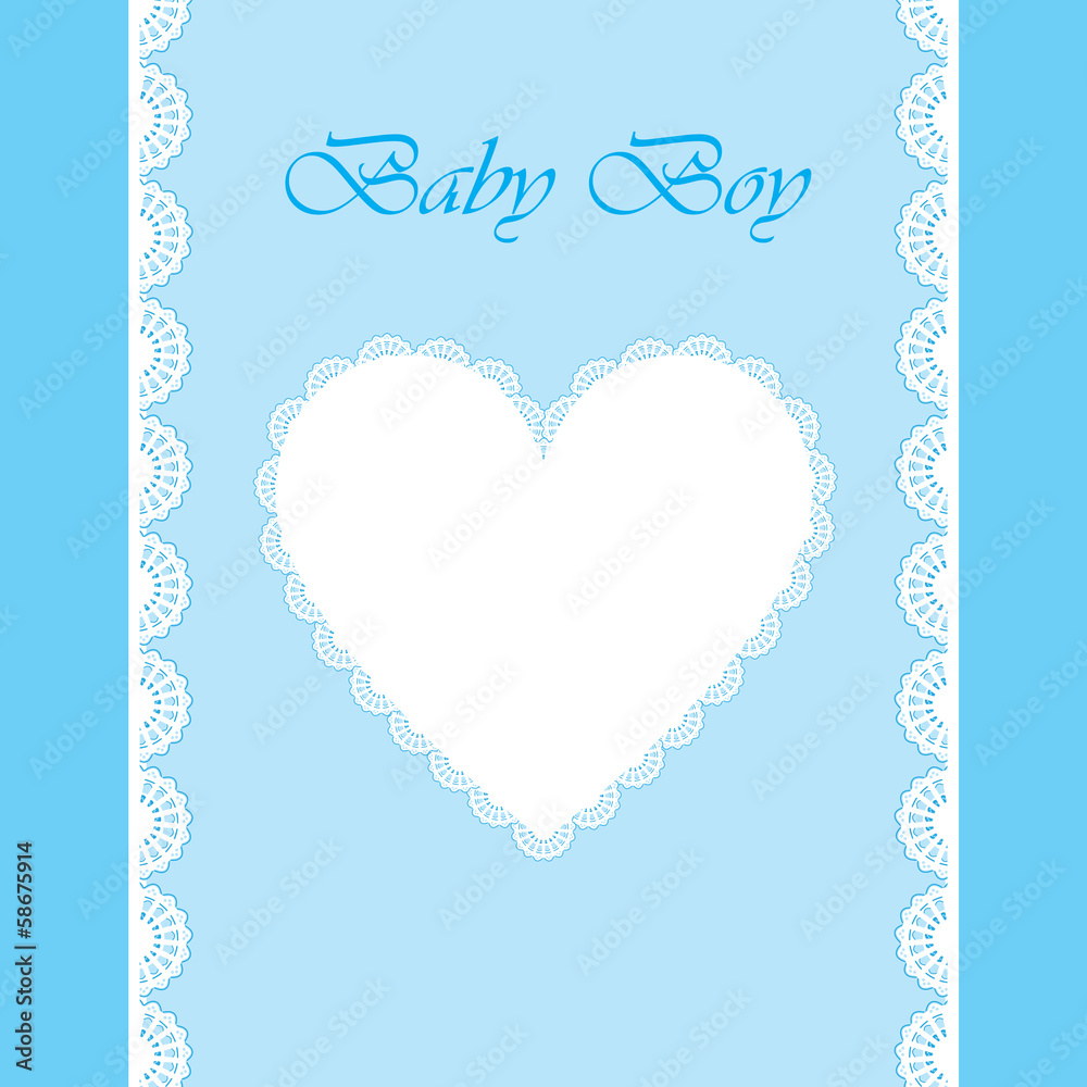 elegant baby card