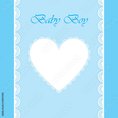 elegant baby card