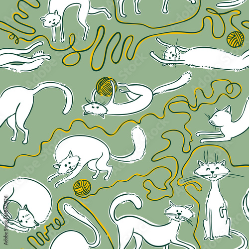 Cats seamless