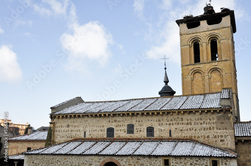 Obraz na płótnie Iglesia románica de San Justo, Segovia (España) w salonie