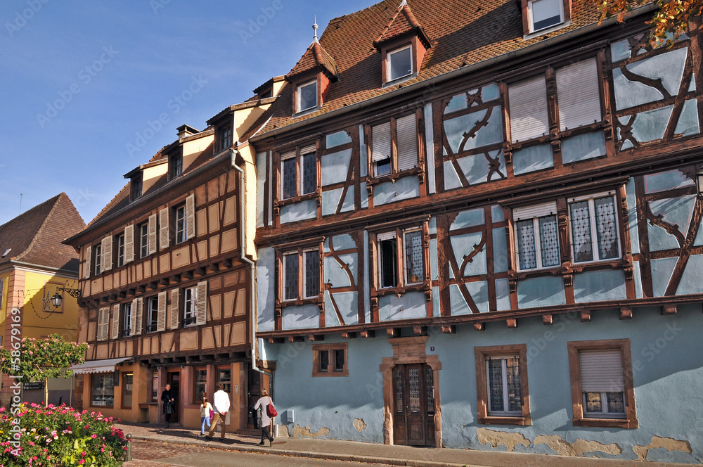Obraz premium Colmar, Alsazia - case tradizionali