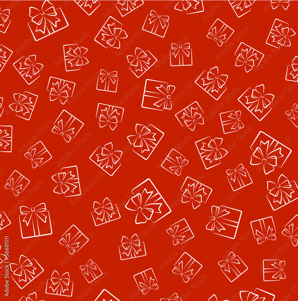 seamless pattern from gifts
