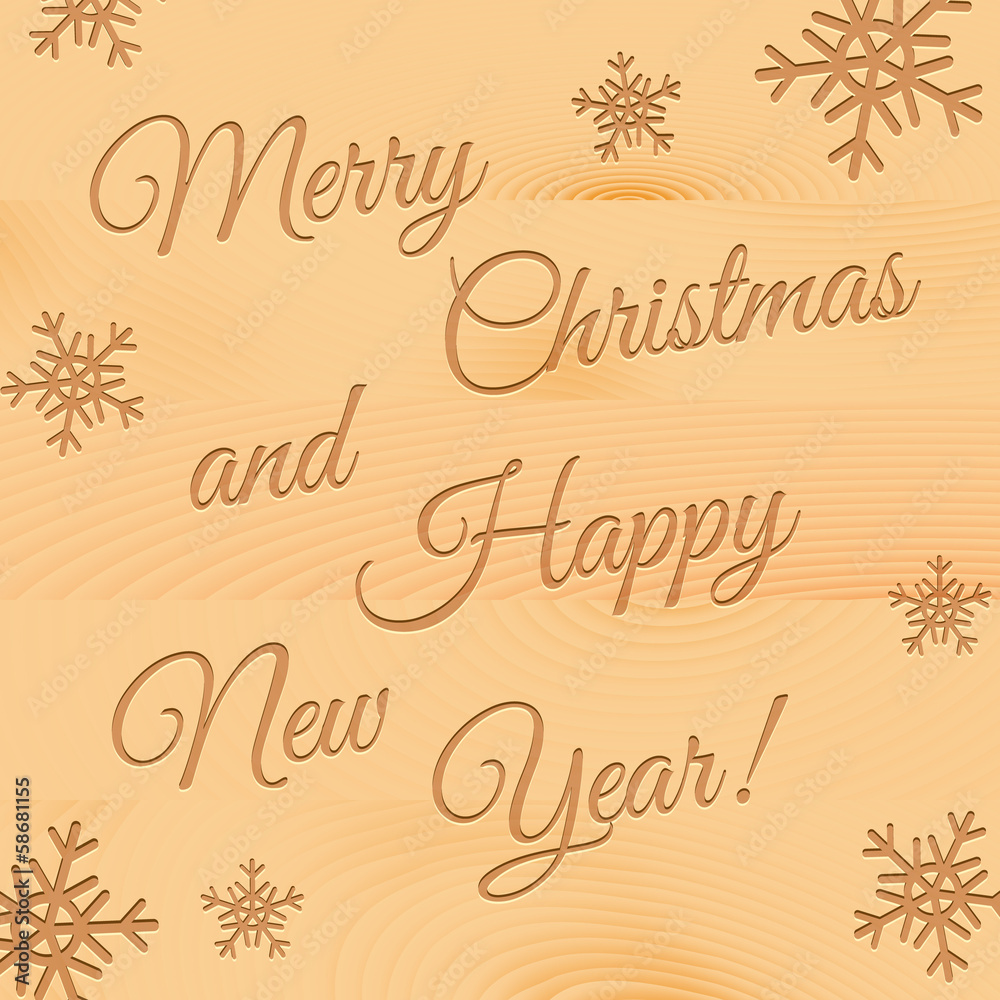 Merry Christmas and Happy New Year background