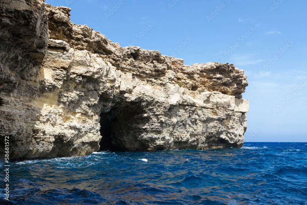Stone on Comino island, Malta