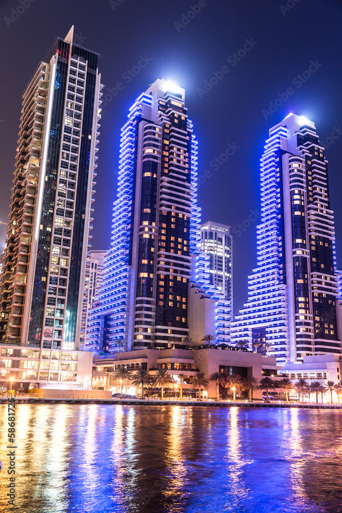 Obraz premium Dubai Marina cityscape, UAE