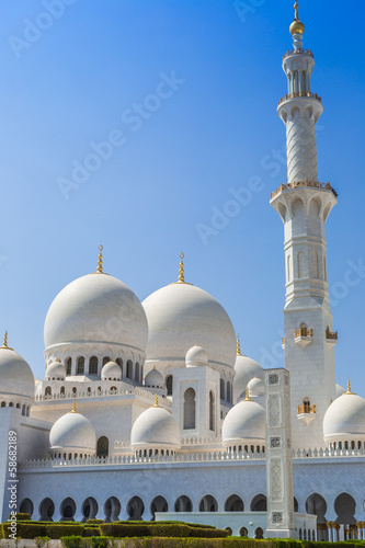 Fotografie Sheikh Zayed Grand Mosque in Abu Dhabi, the capital city of Unit