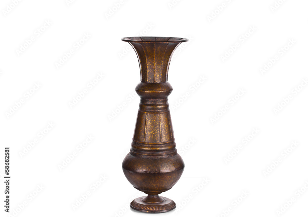 Iron candlestick isolated Iron candlestick isolated