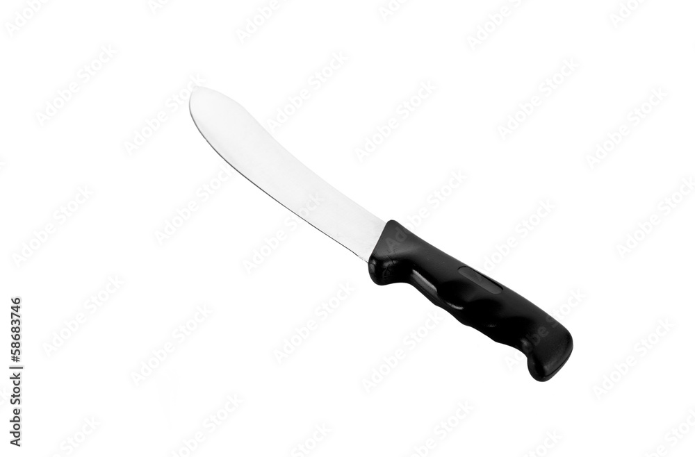 Fototapeta premium Kitchen knife isolated with clipping path