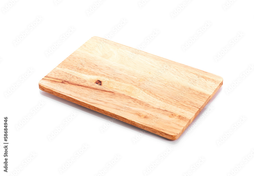 Wooden cutting board isolated on white background Wooden cutting board isolated on white background