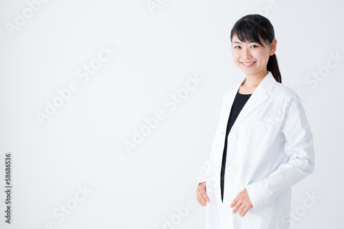 young asian doctor in the hospital photo