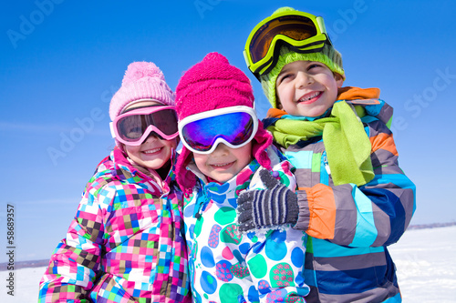 kids in wintertime