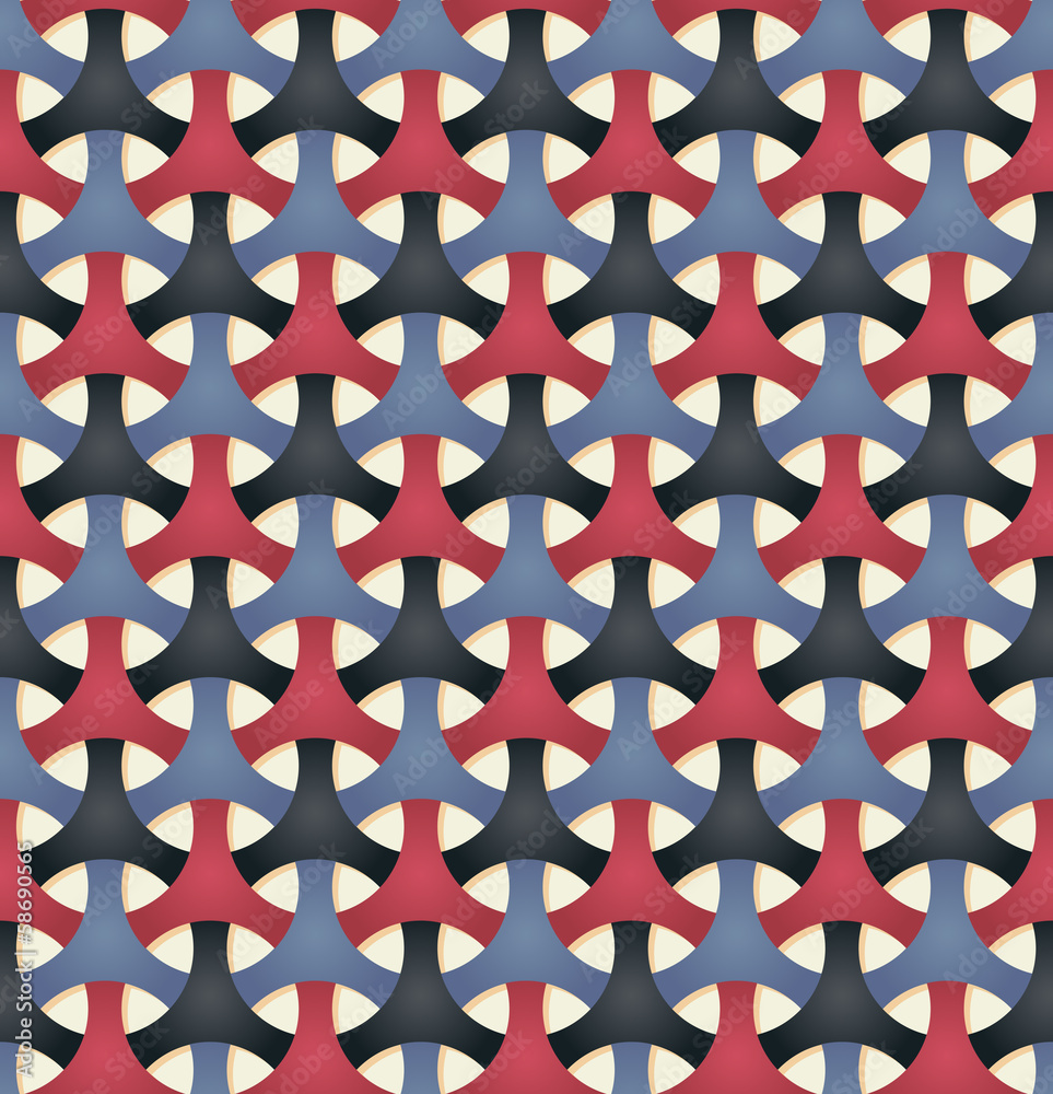 Seamless pattern of circular elements.